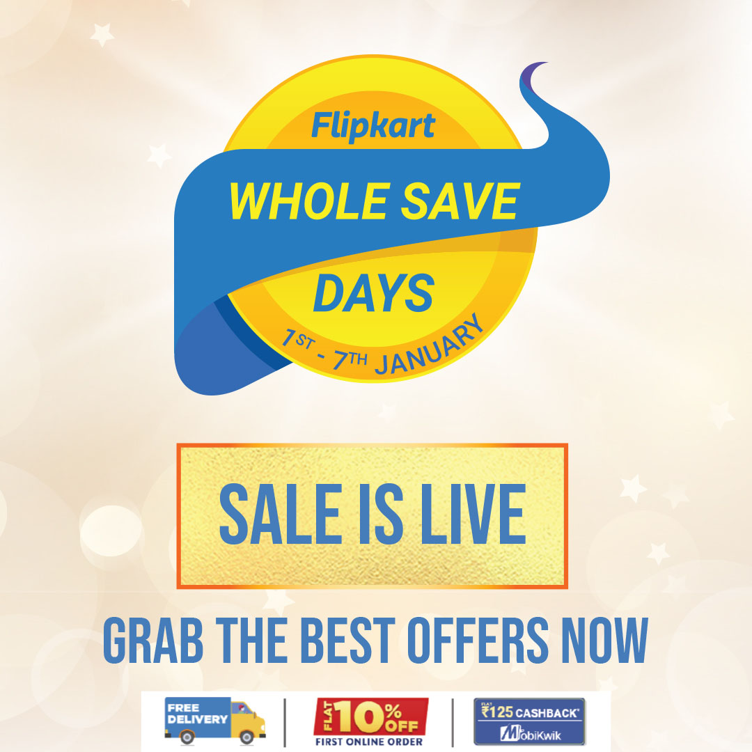 Offer- Flipkart whole save days